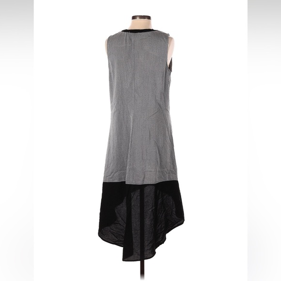 Glam & Fame Midi Gray and Black ColorBlock Sheath Dress Size Small - Picture 2 of 7